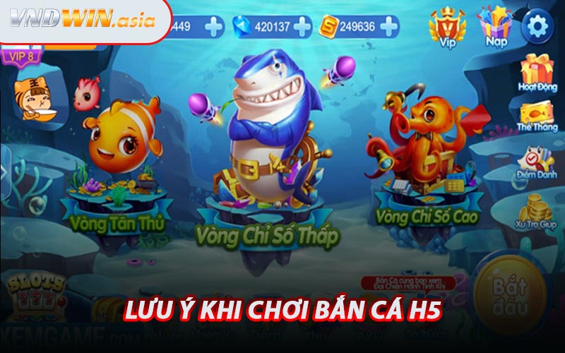 Lưu Ý Khi Chơi Bắn Cá H5